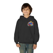 Load image into Gallery viewer, Small Dude Big Plans Boys Basketball Hoodie | Motivational Kids Graphic Youth Heavy Blend Hooded Sweatshirt
