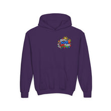 Load image into Gallery viewer, Small Dude Big Plans Boys Basketball Hoodie | Motivational Kids Graphic Youth Heavy Blend Hooded Sweatshirt
