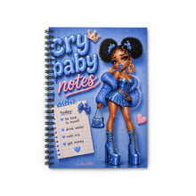 Load image into Gallery viewer, Meltdown Blue Cry Baby Spiral Notebook - Ruled Line
