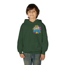 Load image into Gallery viewer, Good Vibes Youth Heavy Blend Hooded Sweatshirt

