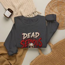 Load image into Gallery viewer, Dead Serious Halloween Sweatshirt | Masked Horror Streetwear Unisex Heavy Blend™ Crewneck Sweatshirt
