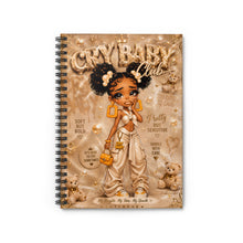 Load image into Gallery viewer, Caramel Cream Cry Baby Spiral Notebook (I) - Ruled Line
