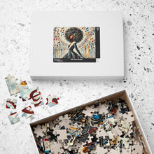 Load image into Gallery viewer, Soulful Symphony – Colorful Abstract Black Art Puzzle (110, 252, 520, 1014-piece)
