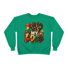 Load image into Gallery viewer, I Love My Locs Unisex EcoSmart® Crewneck Sweatshirt
