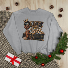 Load image into Gallery viewer, Quiet on the Creek | Less Talk More Peace Luxury Streetwear Graphic Unisex EcoSmart® Crewneck Sweatshirt
