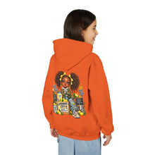 Load image into Gallery viewer, Young Boss Energy Lemonade CEO | Girls Inspirational Graphic Youth Heavy Blend Hooded Sweatshirt
