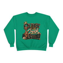 Load image into Gallery viewer, Quiet on the Creek | Less Talk More Peace Luxury Streetwear Graphic Unisex EcoSmart® Crewneck Sweatshirt
