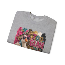 Load image into Gallery viewer, Too Glam to Give a Damn Goose Unisex Heavy Blend™ Crewneck Sweatshirt
