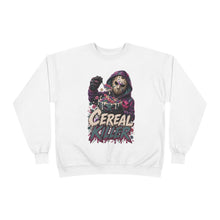 Load image into Gallery viewer, Cereal Killer Halloween Sweatshirt | Masked Horror Graphic Unisex EcoSmart® Crewneck Sweatshirt

