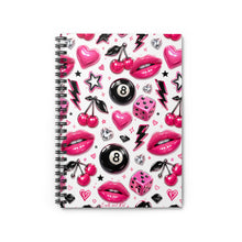 Load image into Gallery viewer, Pink Luxe Pop Art Spiral Notebook - Ruled Line
