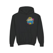 Load image into Gallery viewer, Good Vibes Youth Heavy Blend Hooded Sweatshirt
