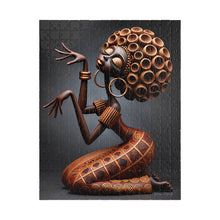 Load image into Gallery viewer, Sculpted in Gold – Afrocentric Bronze Art Puzzle (110, 252, 520, 1014-piece)
