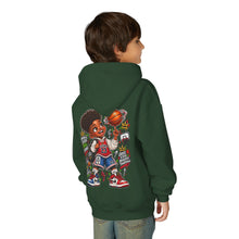 Load image into Gallery viewer, Small Dude Big Plans Boys Basketball Hoodie | Motivational Kids Graphic Youth Heavy Blend Hooded Sweatshirt

