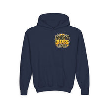 Load image into Gallery viewer, Young Boss Energy Lemonade CEO | Girls Inspirational Graphic Youth Heavy Blend Hooded Sweatshirt
