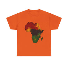 Load image into Gallery viewer, Juneteenth Africa Textured Paint Stroke T-Shirt | Pan African Art Shirt | Afrocentric Pride Tee | Black History Unisex Heavy Cotton Tee
