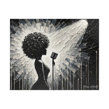 Load image into Gallery viewer, Her Moment to Shine – Black &amp; White Soulful Music Art Puzzle (110, 252, 520, 1014-piece)
