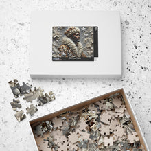 Load image into Gallery viewer, Strength Through the Storm – A Textured Black Art Puzzle (110, 252, 520, 1014-piece)
