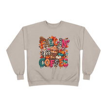 Load image into Gallery viewer, Fall-In’ for Coffee Unisex EcoSmart® Crewneck Sweatshirt
