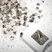 Load image into Gallery viewer, Strength Through the Storm – A Textured Black Art Puzzle (110, 252, 520, 1014-piece)
