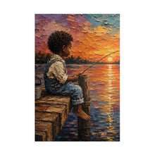 Load image into Gallery viewer, Golden Hour Fishing – A Moment of Peace Puzzle (110, 252, 520, 1014-piece)
