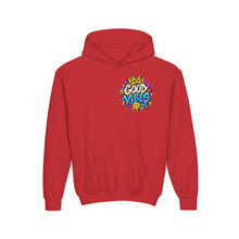 Load image into Gallery viewer, Good Vibes Youth Heavy Blend Hooded Sweatshirt
