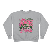 Load image into Gallery viewer, I Love Both Places Back and Forth Sweatshirt – Pink &amp; Green Graphic Unisex EcoSmart® Crewneck Sweatshirt
