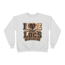 Load image into Gallery viewer, I Love My Locs Varsity Crewneck Unisex EcoSmart® Crewneck Sweatshirt
