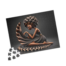 Load image into Gallery viewer, Quiet Elegance – Afrocentric Black Woman Art Jigsaw Puzzle (110, 252, 520, 1014-piece)
