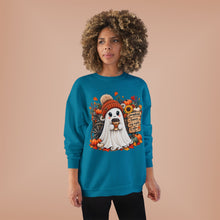 Load image into Gallery viewer, Pumpkins, Leaves, Cozy Nights &amp; Coffee Fall Unisex EcoSmart® Crewneck Sweatshirt

