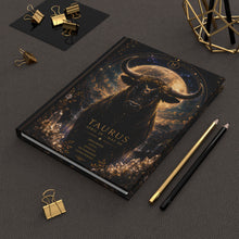 Load image into Gallery viewer, Golden Horns and Moonlight (Taurus) Hardcover Journal Matte

