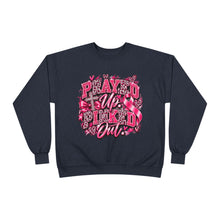 Load image into Gallery viewer, Prayed Up Pinked Out Breast Cancer Awareness Unisex EcoSmart® Crewneck Sweatshirt
