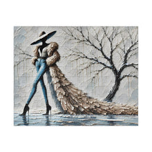 Load image into Gallery viewer, Winter's Runway – Textured High-Fashion ArtPuzzle (110, 252, 520, 1014-piece)
