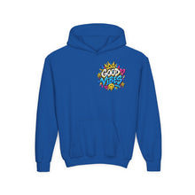 Load image into Gallery viewer, Good Vibes Youth Heavy Blend Hooded Sweatshirt
