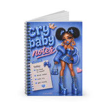 Load image into Gallery viewer, Meltdown Blue Cry Baby Spiral Notebook - Ruled Line
