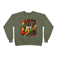 Load image into Gallery viewer, I Love My Locs Unisex EcoSmart® Crewneck Sweatshirt
