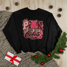 Load image into Gallery viewer, Pink Is More Than a Color Breast Cancer Awareness Unisex EcoSmart® Crewneck Sweatshirt
