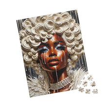 Load image into Gallery viewer, Silver Crowned Elegance – Luxury Sculptural Art Puzzle (110, 252, 520, 1014-piece)
