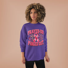 Load image into Gallery viewer, Prayed Up Pinked Out Breast Cancer Awareness Unisex EcoSmart® Crewneck Sweatshirt
