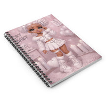 Load image into Gallery viewer, Blush Frost Pink Cry Baby Spiral Notebook - Ruled Line
