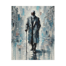 Load image into Gallery viewer, Every Step a Story – Elderly Black Man Jigsaw Puzzle | Textured Urban Fine Art (110, 252, 520, 1014-piece)
