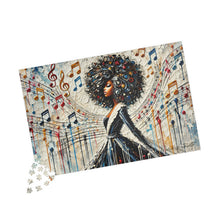 Load image into Gallery viewer, Soulful Symphony – Colorful Abstract Black Art Puzzle (110, 252, 520, 1014-piece)
