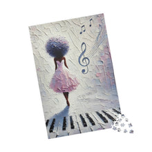 Load image into Gallery viewer, Melody of Dreams – Little Girl &amp; Piano Jigsaw Puzzle (110, 252, 520, 1014-piece)
