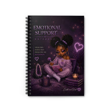 Load image into Gallery viewer, Purple Glow Emotional Support Spiral Notebook - Ruled Line
