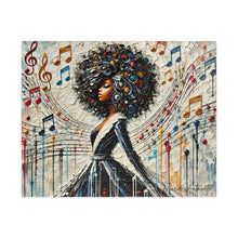 Load image into Gallery viewer, Soulful Symphony – Colorful Abstract Black Art Puzzle (110, 252, 520, 1014-piece)

