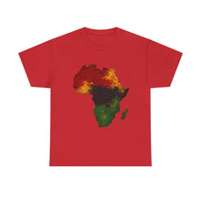 Load image into Gallery viewer, Juneteenth Africa Textured Paint Stroke T-Shirt | Pan African Art Shirt | Afrocentric Pride Tee | Black History Unisex Heavy Cotton Tee
