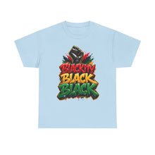 Load image into Gallery viewer, Blackity Black Black T-Shirt | Juneteenth Black Pride Graffiti Streetwear TeeUnisex Heavy Cotton Tee
