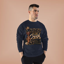 Load image into Gallery viewer, Quiet on the Creek | Less Talk More Peace Luxury Streetwear Graphic Unisex EcoSmart® Crewneck Sweatshirt
