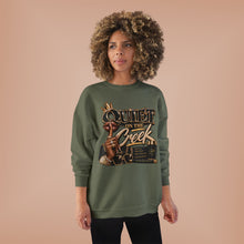 Load image into Gallery viewer, Quiet on the Creek | Less Talk More Peace Luxury Streetwear Graphic Unisex EcoSmart® Crewneck Sweatshirt

