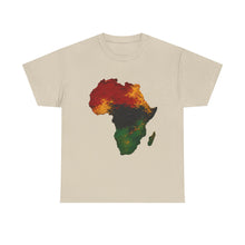 Load image into Gallery viewer, Juneteenth Africa Textured Paint Stroke T-Shirt | Pan African Art Shirt | Afrocentric Pride Tee | Black History Unisex Heavy Cotton Tee
