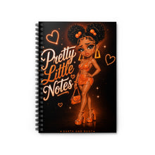 Load image into Gallery viewer, Burnt Tangerine Pretty Little Notes Spiral Notebook - Ruled Line
